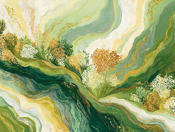 Botanical Swirl Landscape