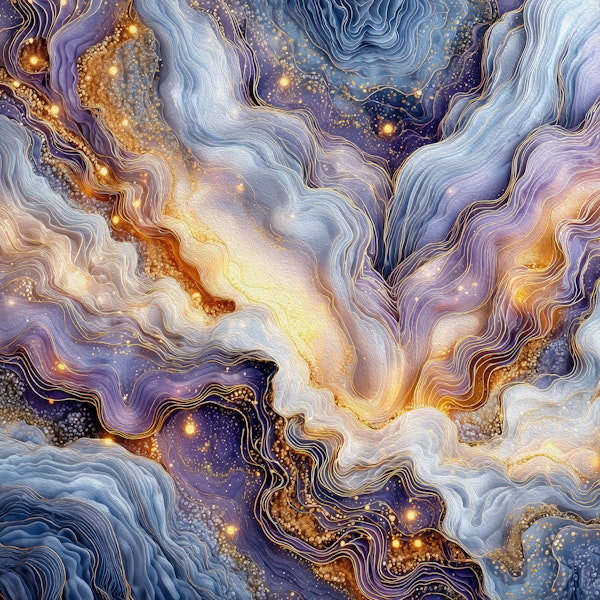 Abstract Flow Painterly