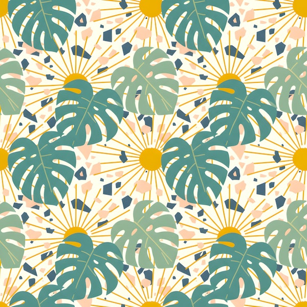 Summer Monstera & Terrazzo