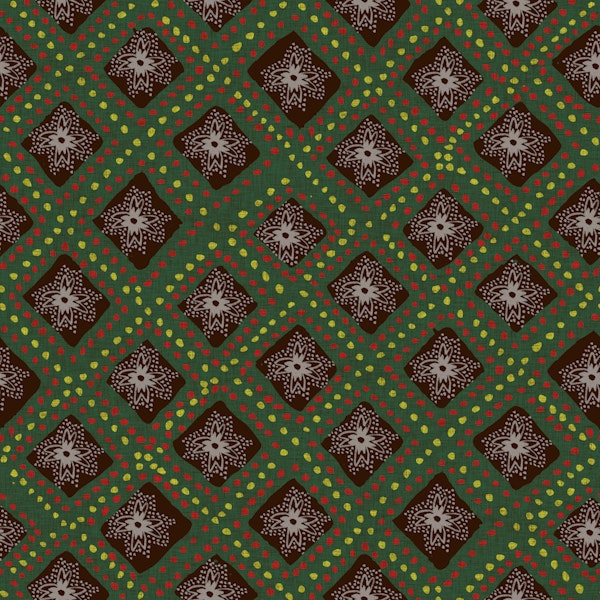 Emerald Folk Art Diamonds