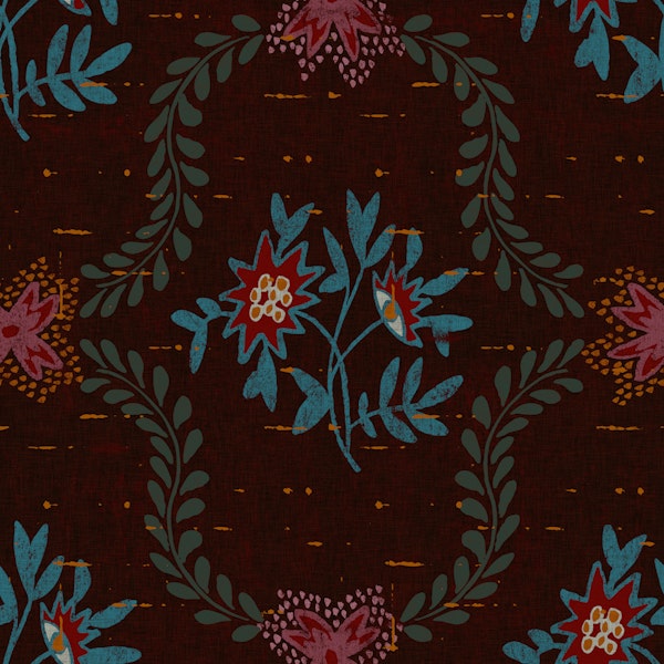 Moody Boho Folk Art Trellis