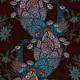Boho Peacock Floral Folk Art