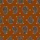 Rust Paisley Dots Textile
