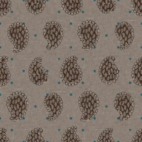 Rustic Paisley on Linen Beige wallpaper