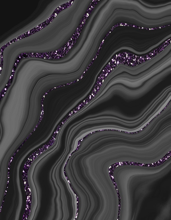 Liquid Black Gray Glitter 1