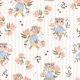 Leopard Bloom - beige stripes