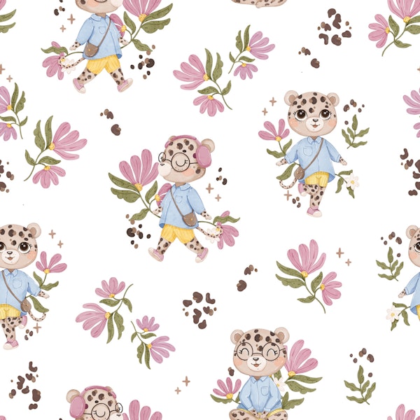 Leopard Bloom - pink