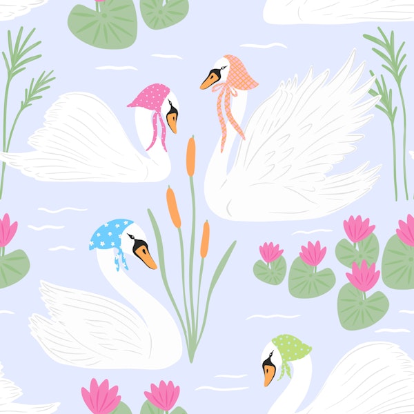Swan Pond Pastel Nursery