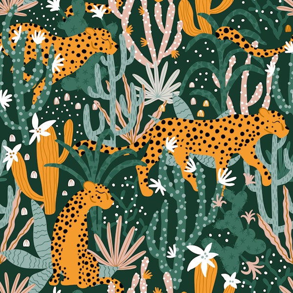 Tropical Leopard Design