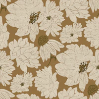 Vintage Cream Florals on Tan tapetas