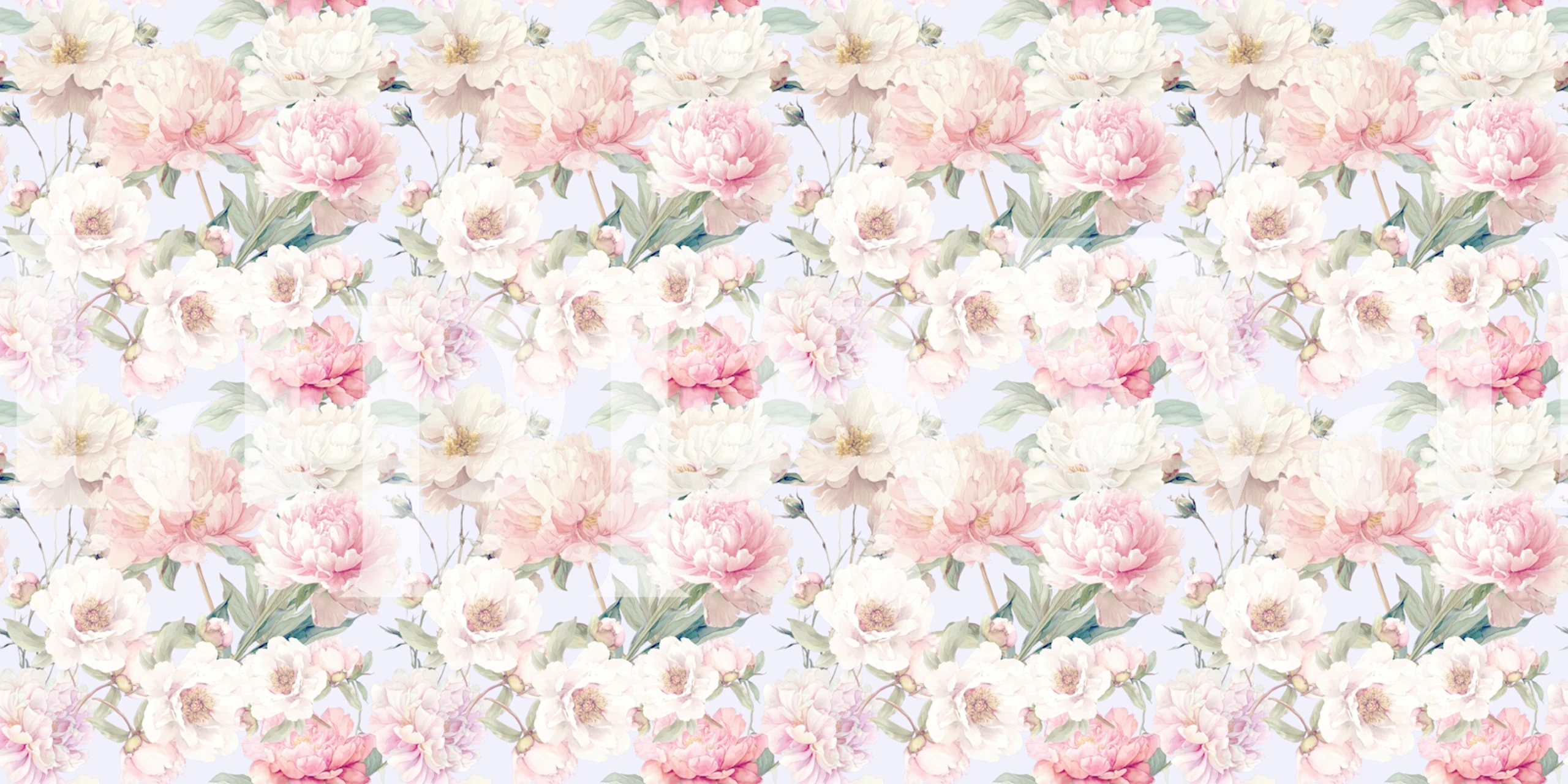Peony Light Pink Pastel Flowerwall in a room