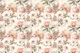 Peony Flower Wall Peach Chintz Creme Elegance