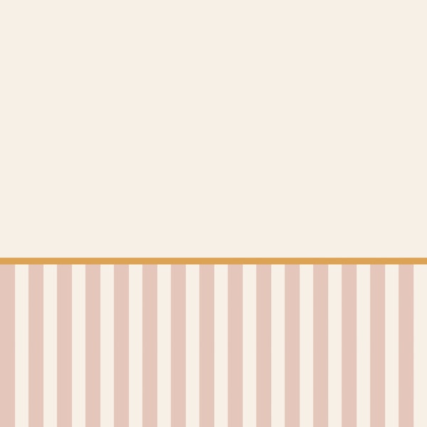 Neutral Blush Pink Stripe Wainscoting