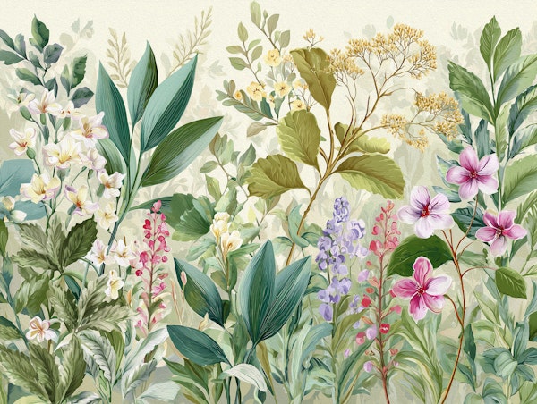 Spring Garden Botanicals Painterly