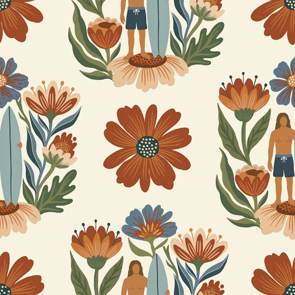 Retro Surf Floral