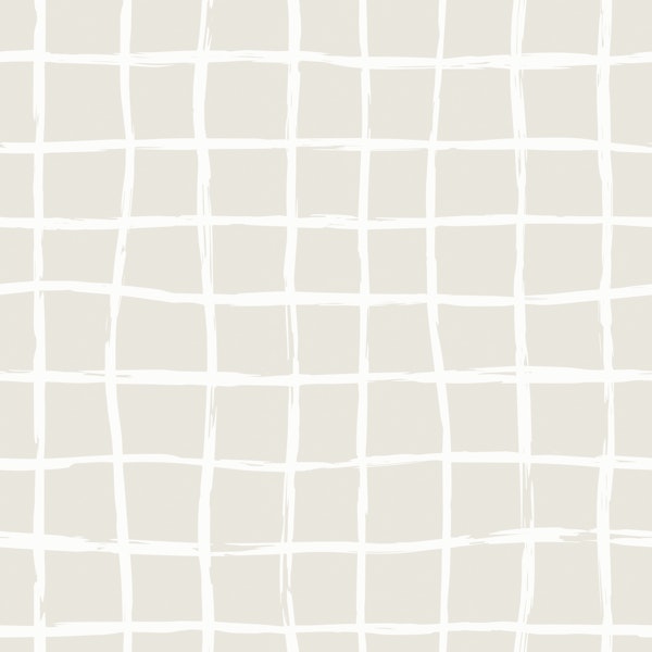 Minimalist Cream Grid Lines Pattern L