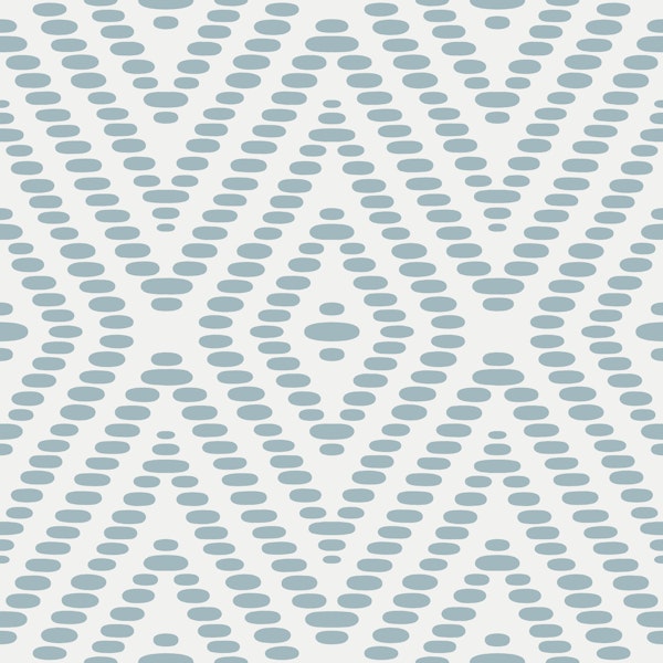 Coastal Geometric Boho Batik - Scandi Blue
