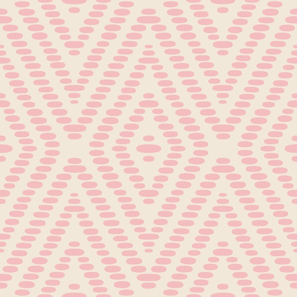 Geometric Boho Batik - Pink Soft Beige