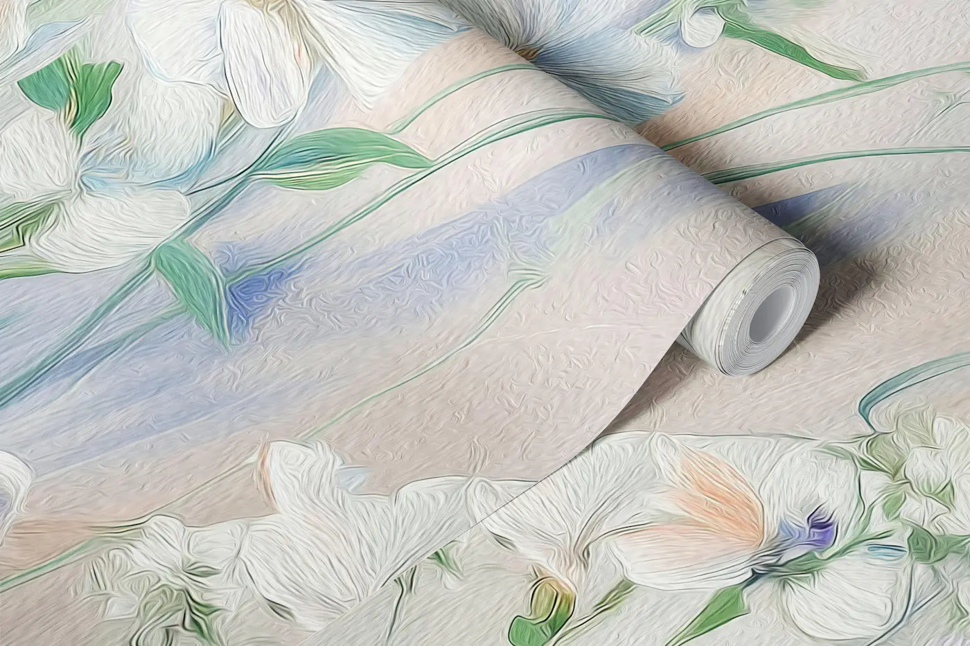 Dreamy Spring Wildflowers wallpaper roll