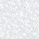Minimal White Daisies and Dots