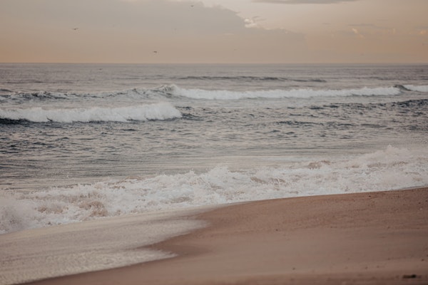 Beach Waves In The Morning