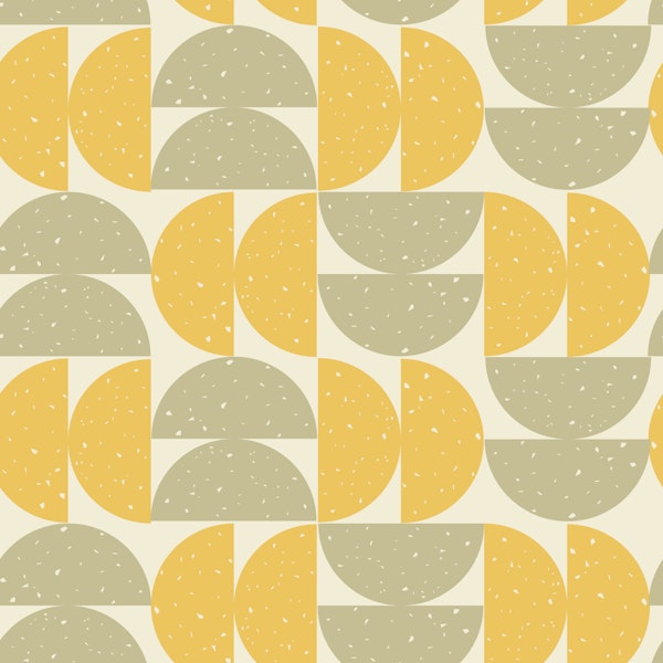 Yellow and Green Half Circles