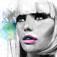 Fashion Portrait With Pink Lips wallpaper