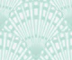 Mint Coastal Seashell Fans
