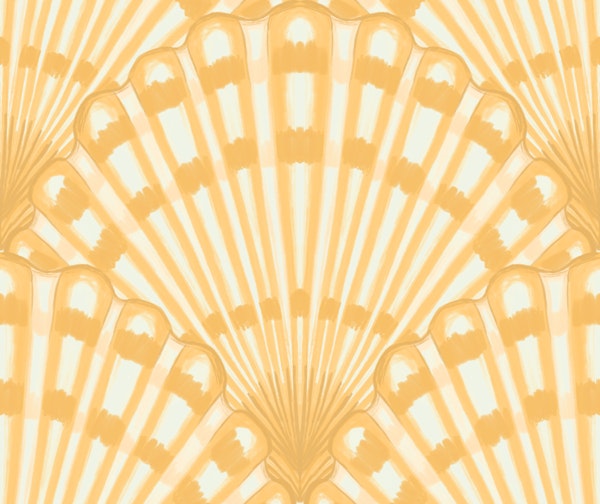 Art Deco Golden Scallop Shells