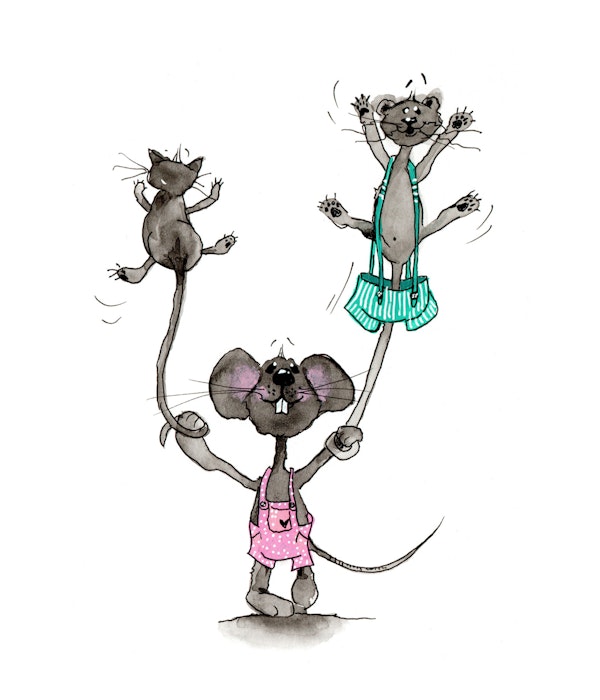 Nursery Cute Mouse Circus