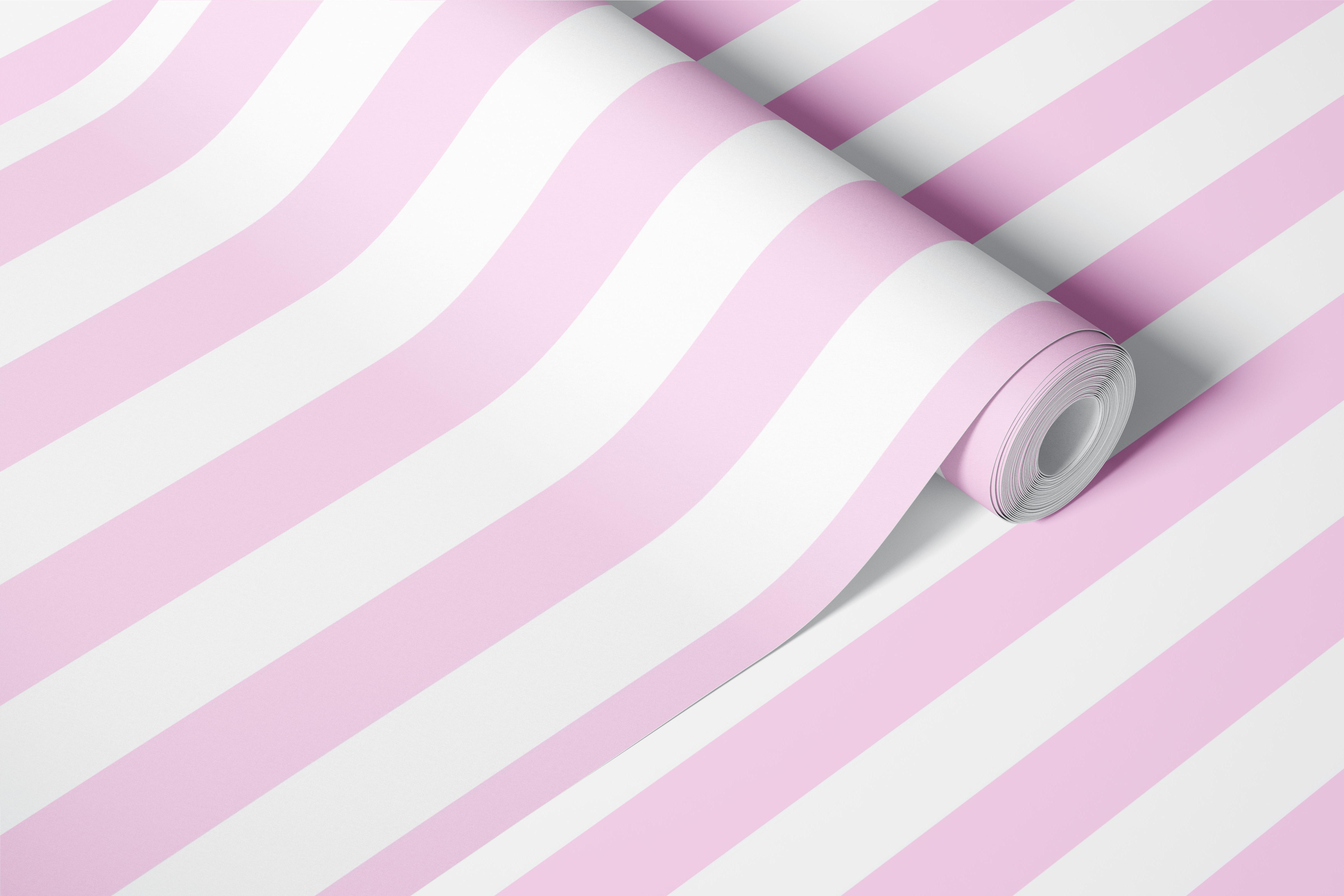 Stripes Vertical Pink wallpaper in a room