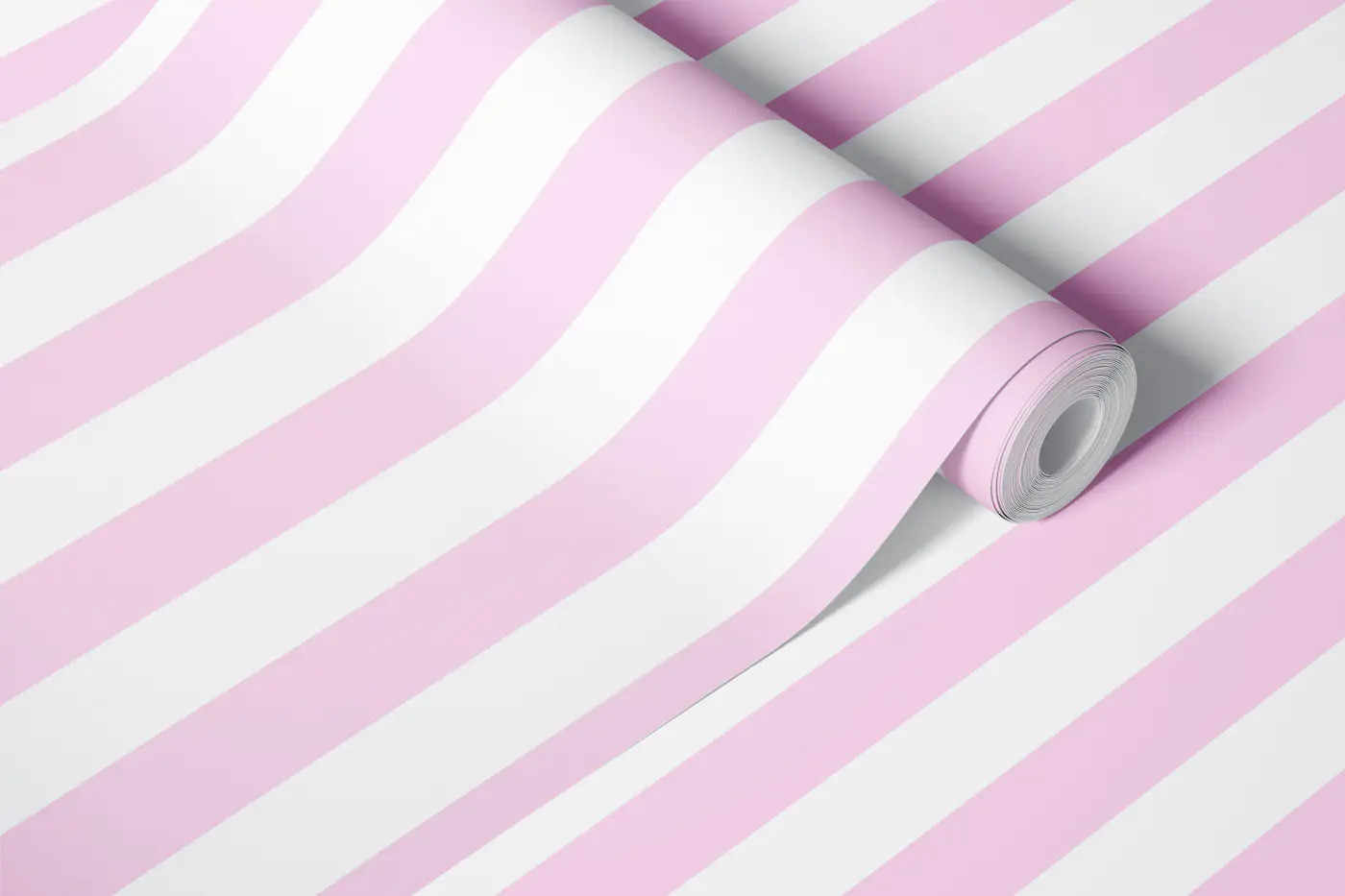 Stripes Vertical Pink wallpaper roll