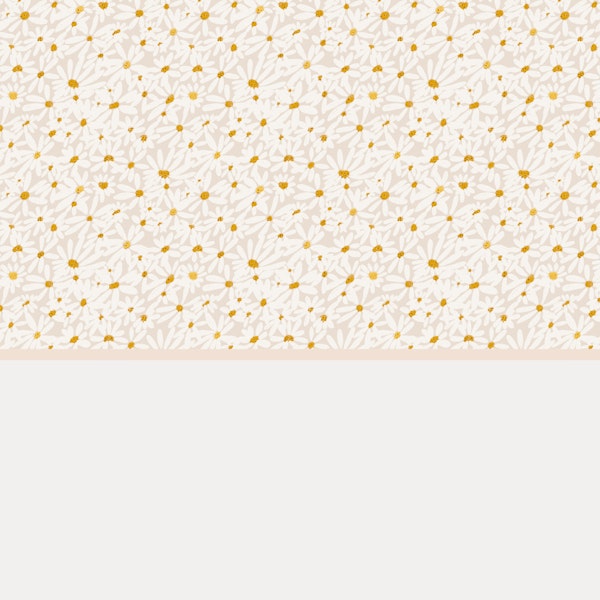 Cottagecore Daisy Wainscot Design