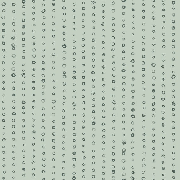 Scandi Sage Hand Drawn Minimal Dot Stripes
