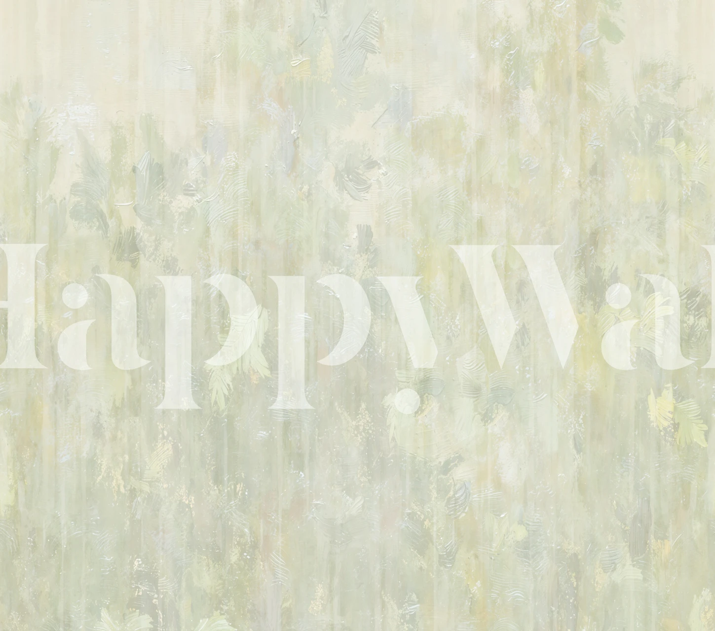 Cloud Dancer Mist botanical wallpaper in a room