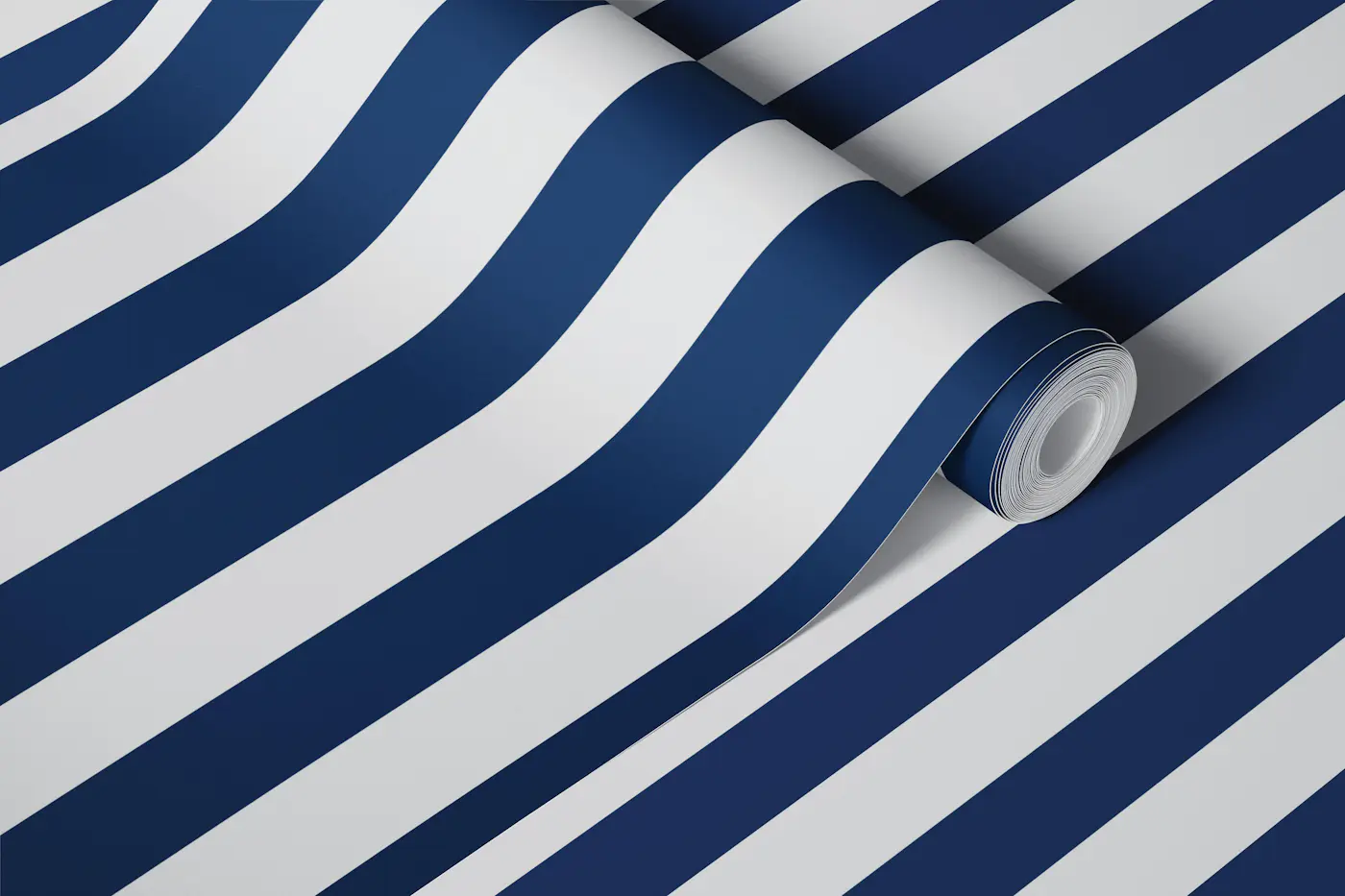Stripes Vertical Blue wallpaper roll