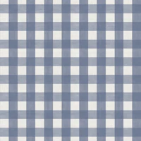 Country Cottage Blue Gingham Check wallpaper