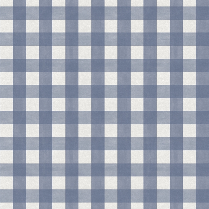 Country Cottage Blue Gingham Check