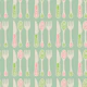 Cutlery Retro Vintage Kitchen Pastel Mint
