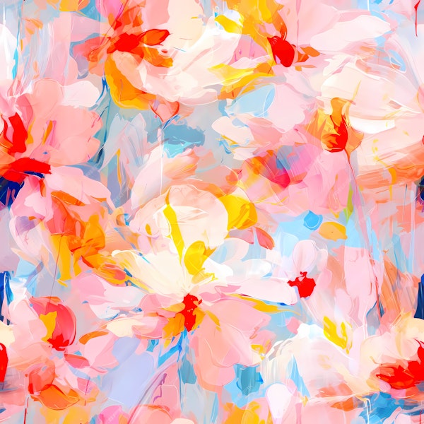 Spring Garden Abstract Florals