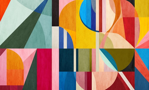 Contemporary Color Block Art