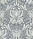 coral damask - navy blue