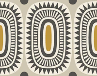 geometric sun ovals - beige background tapete