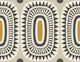 geometric sun ovals - beige background