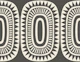 geometric sun ovals - monochrome black