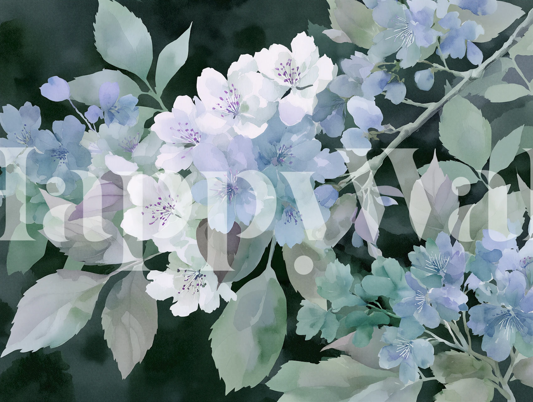 Midnight Cherry Blossoms wallpaper