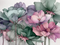 Muted Botanical Blooms wallpaper