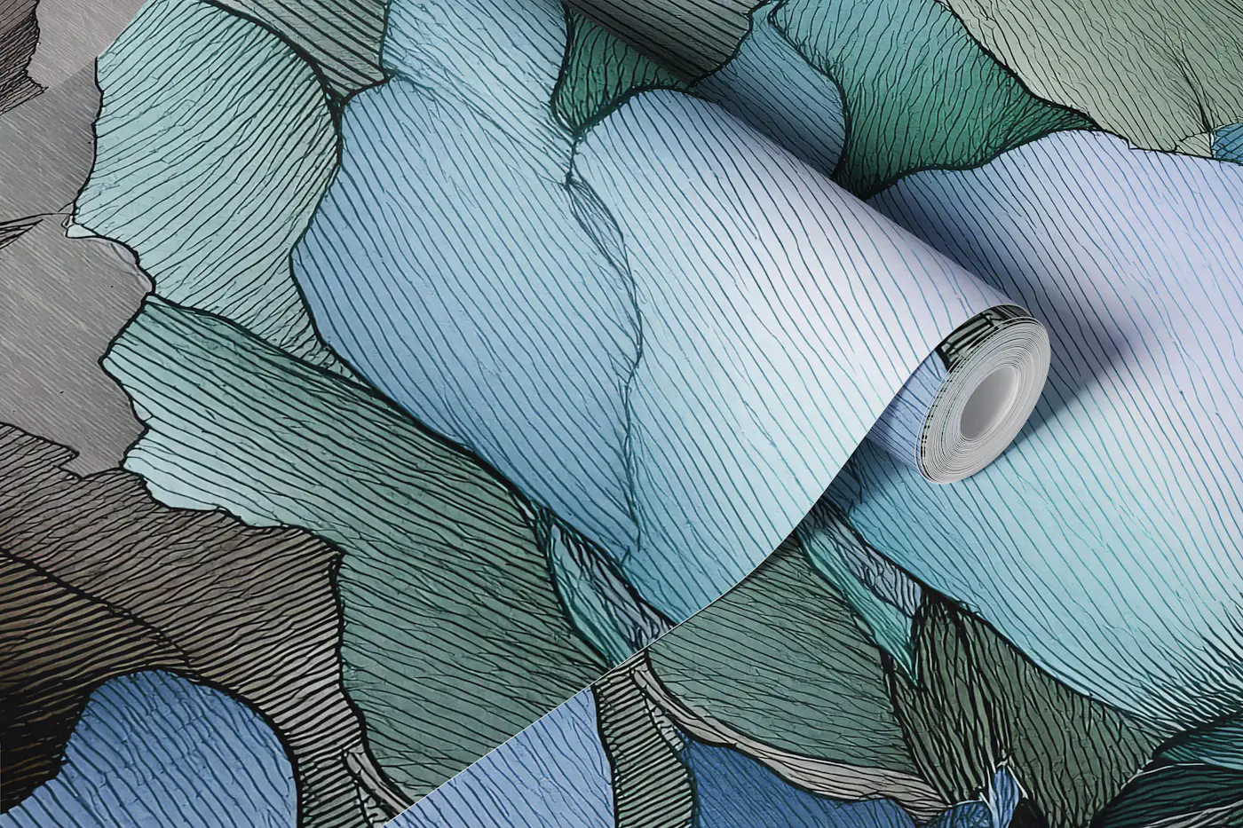 Muted Floral Bouquet wallpaper roll