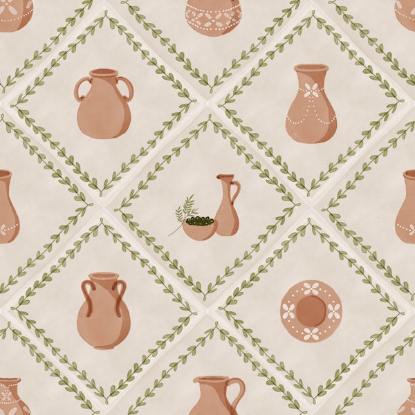 Tuscany Pottery Decorated Tiles