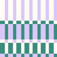 Modern Checkerboard Stripe Mural carta da parati